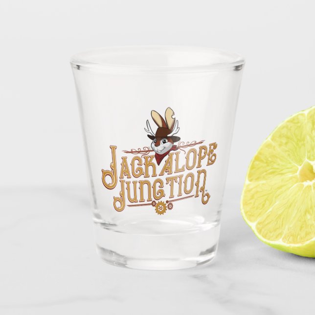 Official Jackalope Junction Shot Glass (Front)