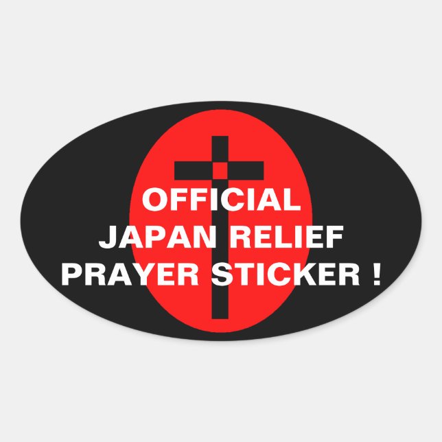 OFFICIAL JAPAN RELIEF PRAYER STICKER ! (Front)
