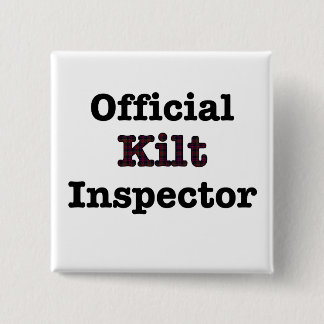 Official Kilt Inspector 15 Cm Square Badge