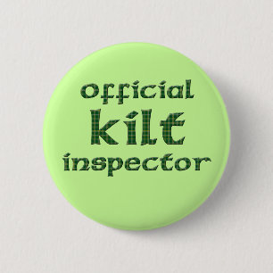 Official Kilt Inspector 6 Cm Round Badge
