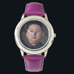 official kim jong un wrist watch<br><div class="desc">thankfully not imported from North Korea,  so it will work,  no question.  also guaranteed to survive nuclear holocaust,  and it's so cute too.</div>