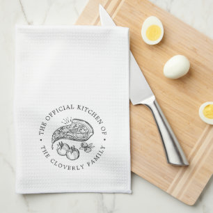 Official Kitchen   Pizza Themed  Tea Towel