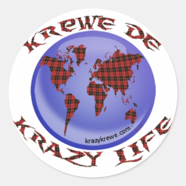 Official Krewe Logo Sticker! Classic Round Sticker (Front)