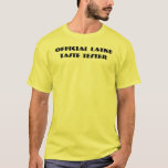 Official Lakte Taste Tester T-Shirt<br><div class="desc">I'll take mine with sour cream. Simple text shirt for Hanukkah that says "Official Latke Taste Tester."</div>