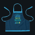 Official Latke Taste Tester Kids Hanukkah Apron<br><div class="desc">Share the joy of the holiday season with your friends and family with this Official Latke Taste Tester Kids Hanukkah Apron. This design features colorful dreidels on a navy background surrounded by confetti. Pair with other items from the Hanukkah Dreidel Party collection for a cohesive, festive celebration.</div>