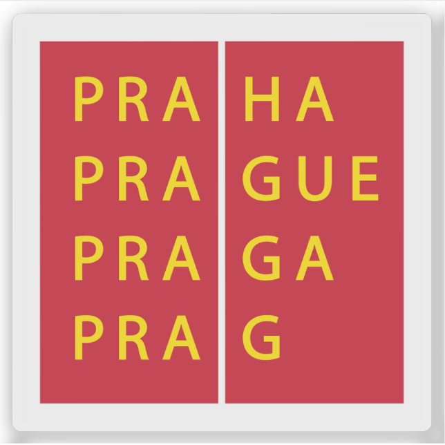 Official logo of Prague, Czech Republic (Front)