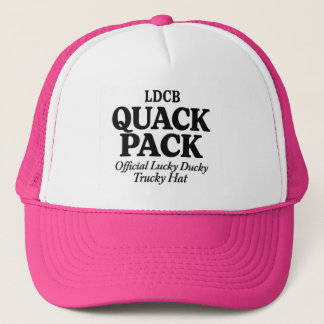 Official Lucky Ducky Trucky Hat-Pink Quack Pack Trucker Hat