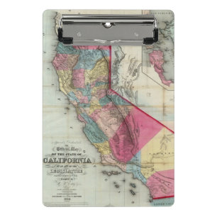 Official map of the State of California Mini Clipboard