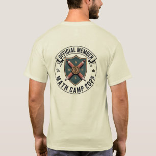 Official Math Camp 2025 Badge Tee