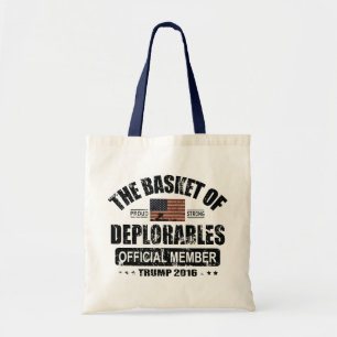 Official Member Basket of Deplorables Tote Bag