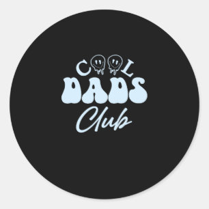 Official Member Cool Dads Club Funny Daddy Classic Round Sticker