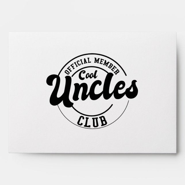 Official Member Cool Uncles Club Fathers Day Envelope (Front)