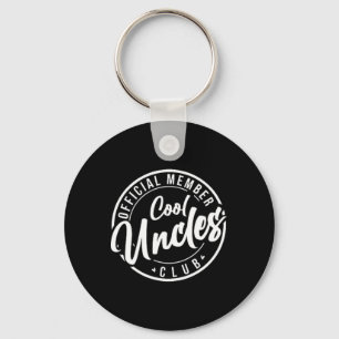 Official Member Cool Uncles Club Vintage Fathers D Key Ring