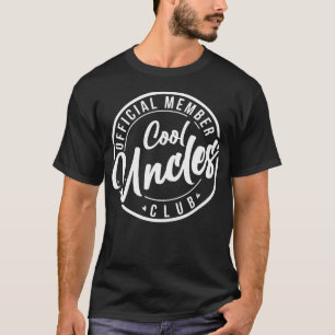 Official Member Cool Uncles Club Vintage Fathers D T-Shirt