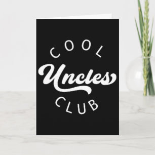 Official Member Cool Uncles Club Vintage Shirt Fat Card