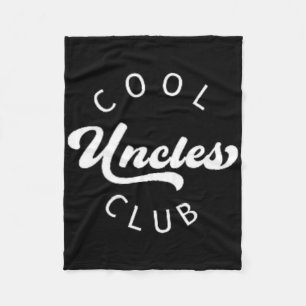 Official Member Cool Uncles Club Vintage Shirt Fat Fleece Blanket