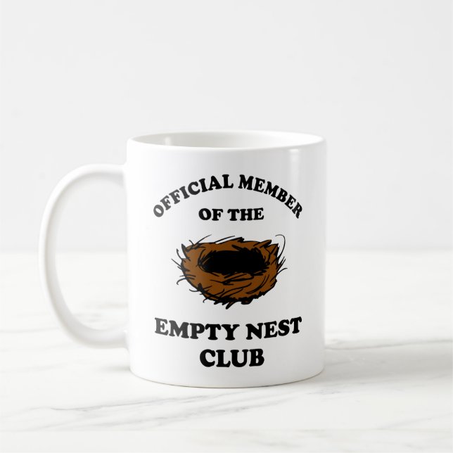 Official Member Of The Empty Nest Club Coffee Mug (Left)