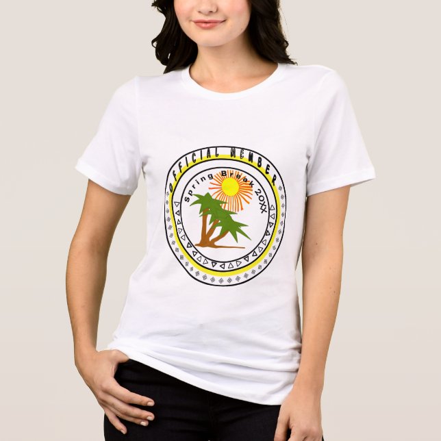Official Member Spring Break 08 Tri-Blend Shirt (Front)