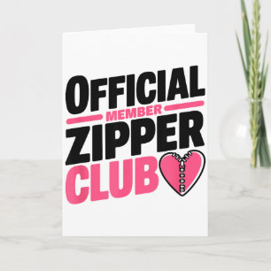 Official Member Zipper Club, Open Heart Byp Surger Card