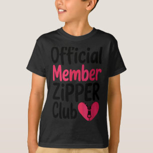 Official Member Zipper Club, Open Heart Byp Surger T-Shirt