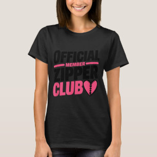 Official Member Zipper Club, Open Heart Byp Surger T-Shirt