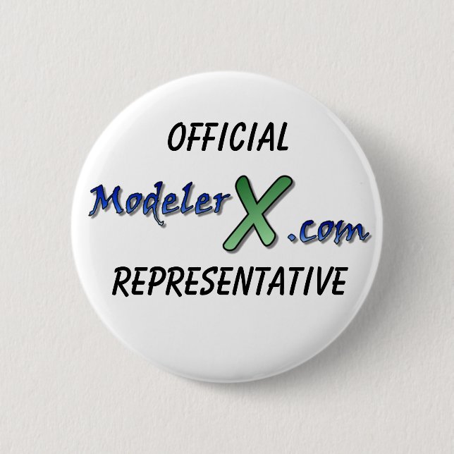 Official ModelerX.com Representative Button (Front)