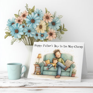 Official Nap Champ Father's Day Card