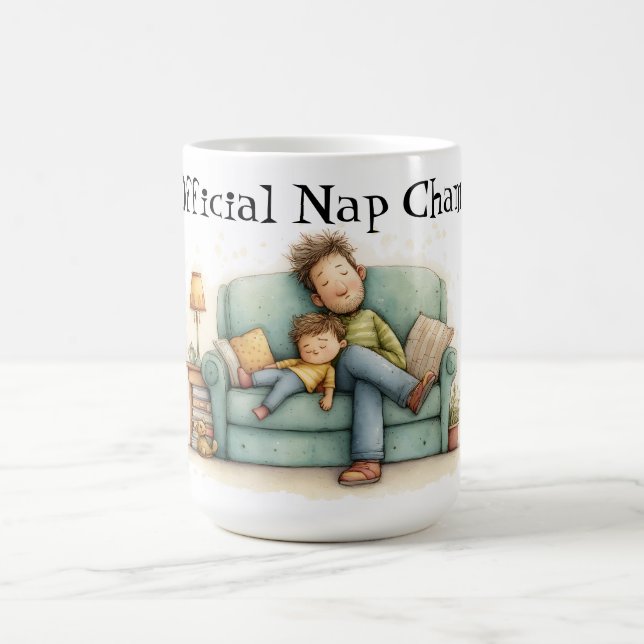 Official Nap Champ Father's Day  Coffee Mug (Center)
