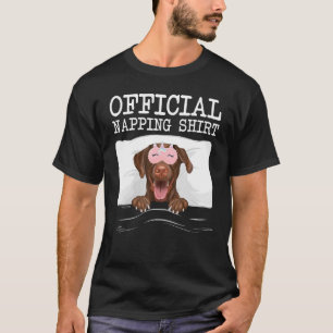 Official Napping Sleeping Brown Labrador Retriever T-Shirt
