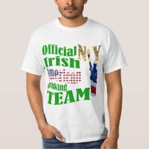 Official New York  Irish American drinking team T-Shirt