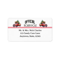 Official North Pole Address Labels