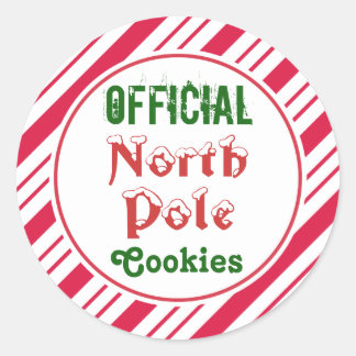 Official North Pole Cookies Stickers