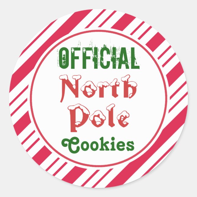 Official North Pole Cookies Stickers (Front)