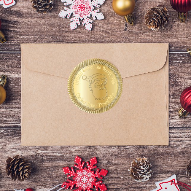 Official North Pole Santa Seal Faux Gold (Creator Uploaded)