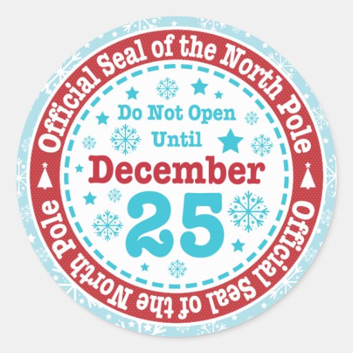 Image of Official North Pole Seal Christmas