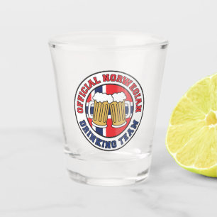 Official Norwegian Drinking Team Shot Glass