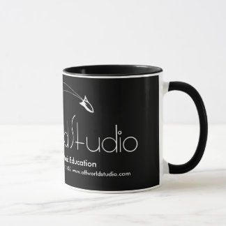 Official Off World Studio mug - black with trim