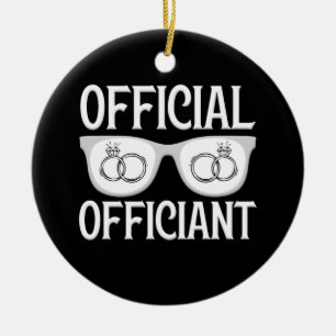 Official Officiant Wedding Officiant Proposal Ceramic Tree Decoration