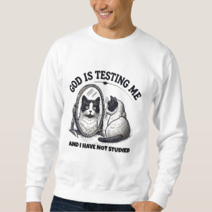 Official ornament destroyer cat Christmas Sweatshirt
