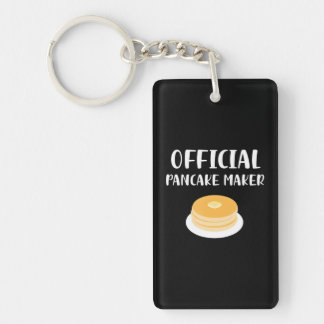 Official Pancake Maker Breakfast Food Mum Dad Key Ring