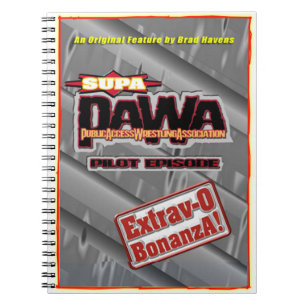 Official PAWA Poster on a handy Notebook