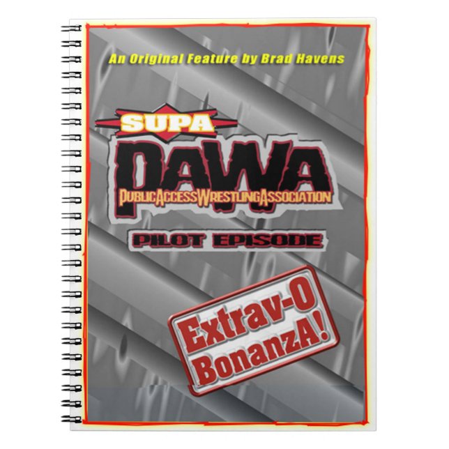 Official PAWA Poster on a handy Notebook (Front)