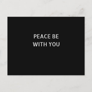 OFFICIAL PEACE BE WITH YOU ANNOUNCEMENT POSTCARD