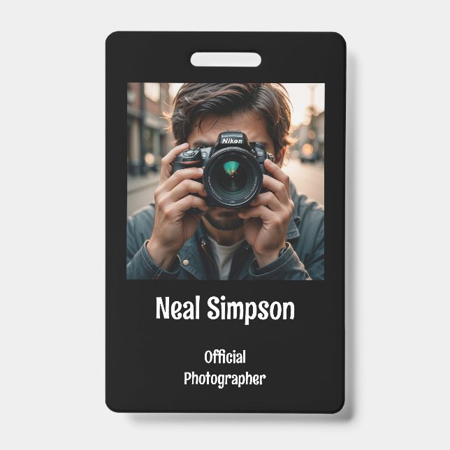 Official Photographer's  ID Badge (Front)