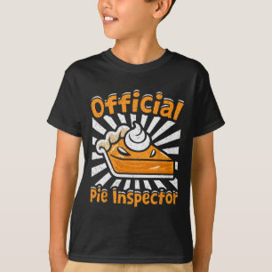 Official Pie Inspector Funny Thanksgiving Pumpkin T-Shirt