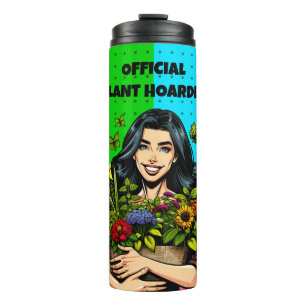 Official Plant Hoarder Funny Houseplant Addict Thermal Tumbler