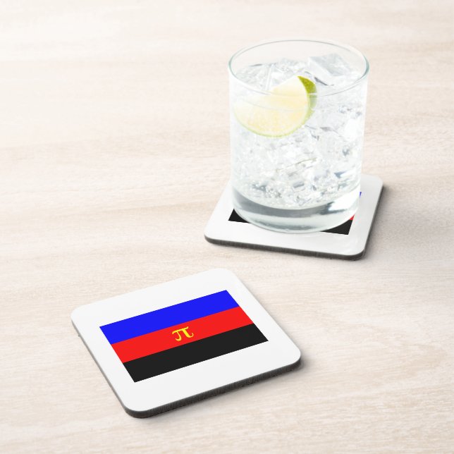OFFICIAL POLYAMORY PRIDE FLAG COASTER (Right Side)