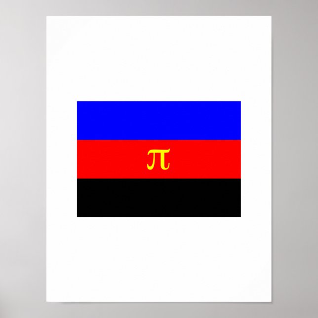 OFFICIAL POLYAMORY PRIDE FLAG POSTER (Front)