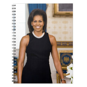 Official Portrait of First Lady Michelle Obama Notebook