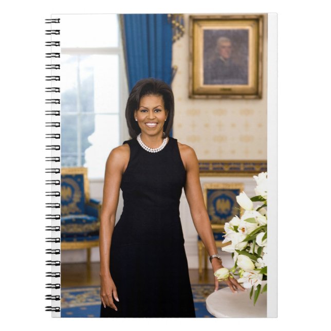 Official Portrait of First Lady Michelle Obama Notebook (Front)